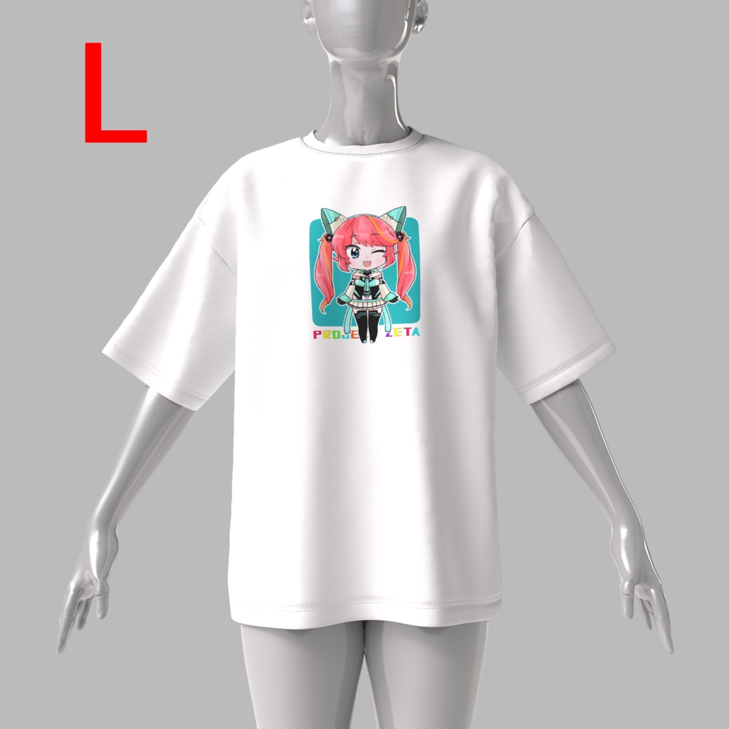 ミー子デフォルメビッグシルエットTシャツ