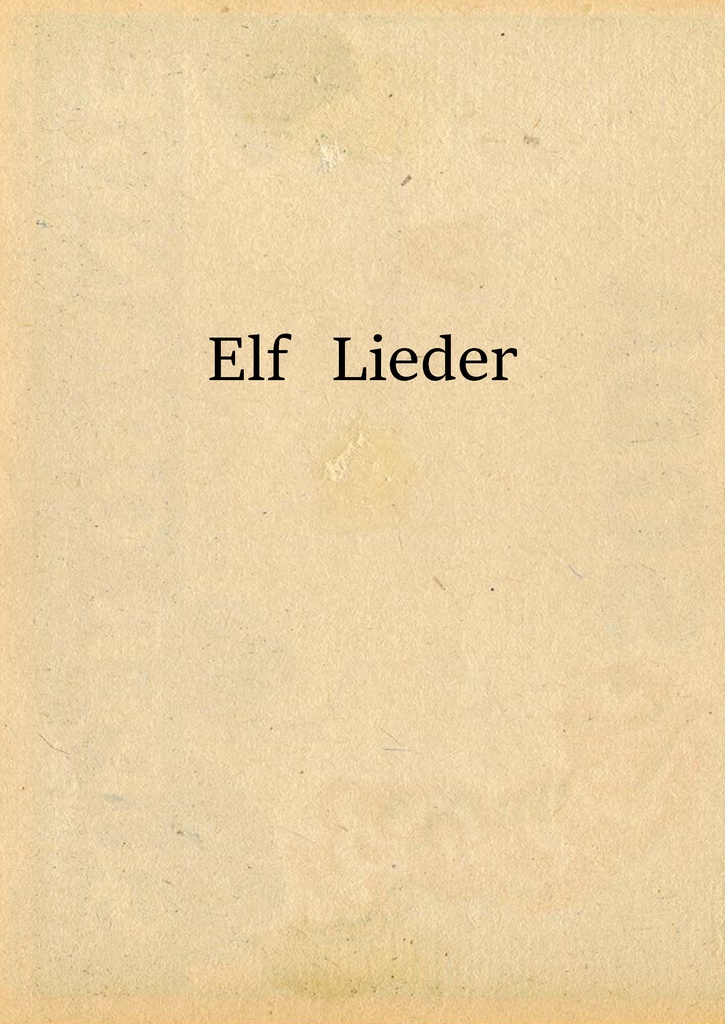 Elf Lieder