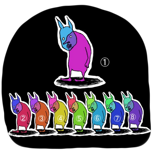 【あっち】ステッカー