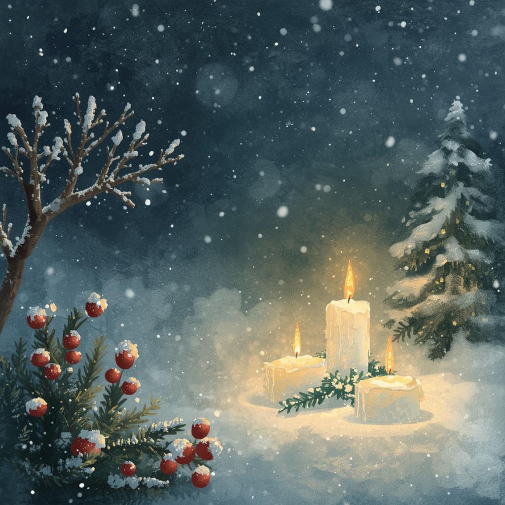 ほっこり手描きクリスマス イラスト素材10点セット(PNG形式)