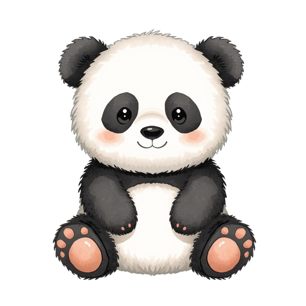 ふかふかアニマルズ – 手書き風ぬいぐるみクリップアート10種類(PNG形式)