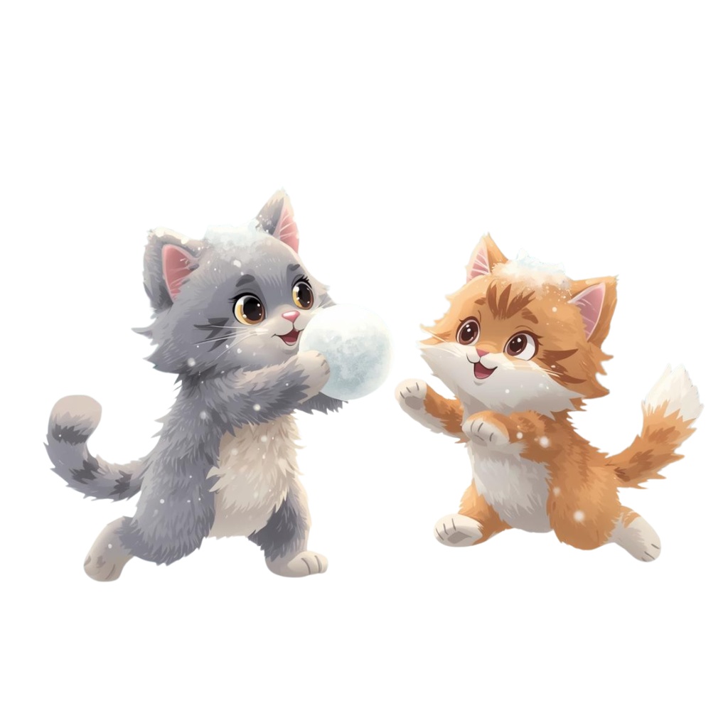 ゆるねこクリスマス|手書き風ぬいぐるみ猫のゆるカワPNGクリップアート12セット(PNG形式背景透過)