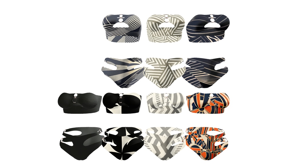 【3アバター対応】Summer Splash Swimwear