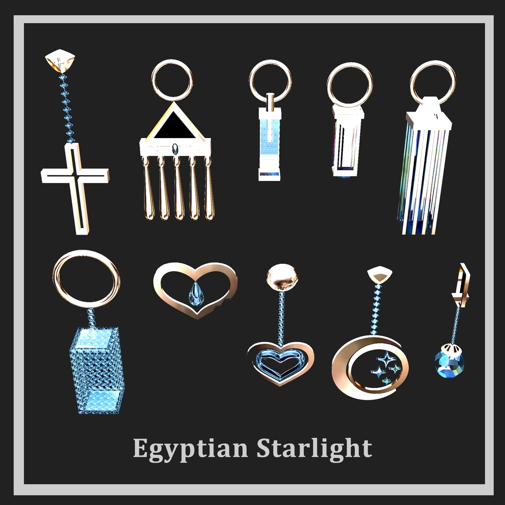 Egyptian Starlight - Earrings 10set