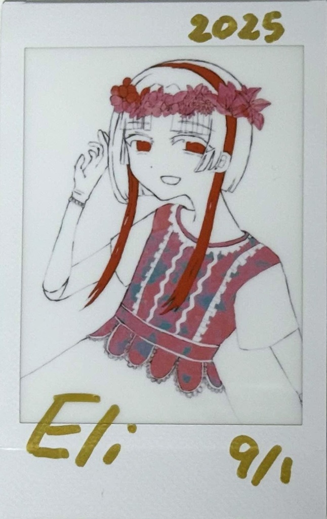 直筆サイン入りチェキ birthday2025 ver. - Eli -