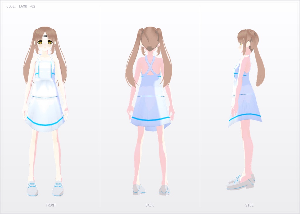 【VRoidモデル】CODE: LAMB -02【.vroid/.vrm】