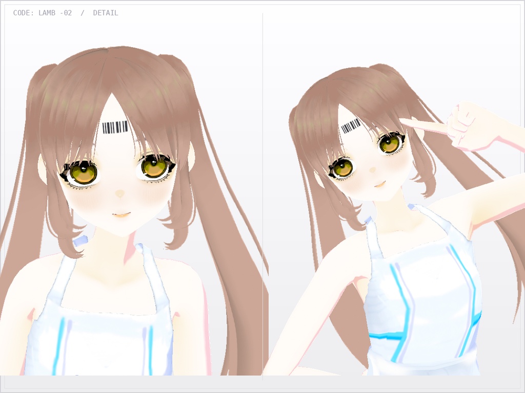 【VRoidモデル】CODE: LAMB -02【.vroid/.vrm】