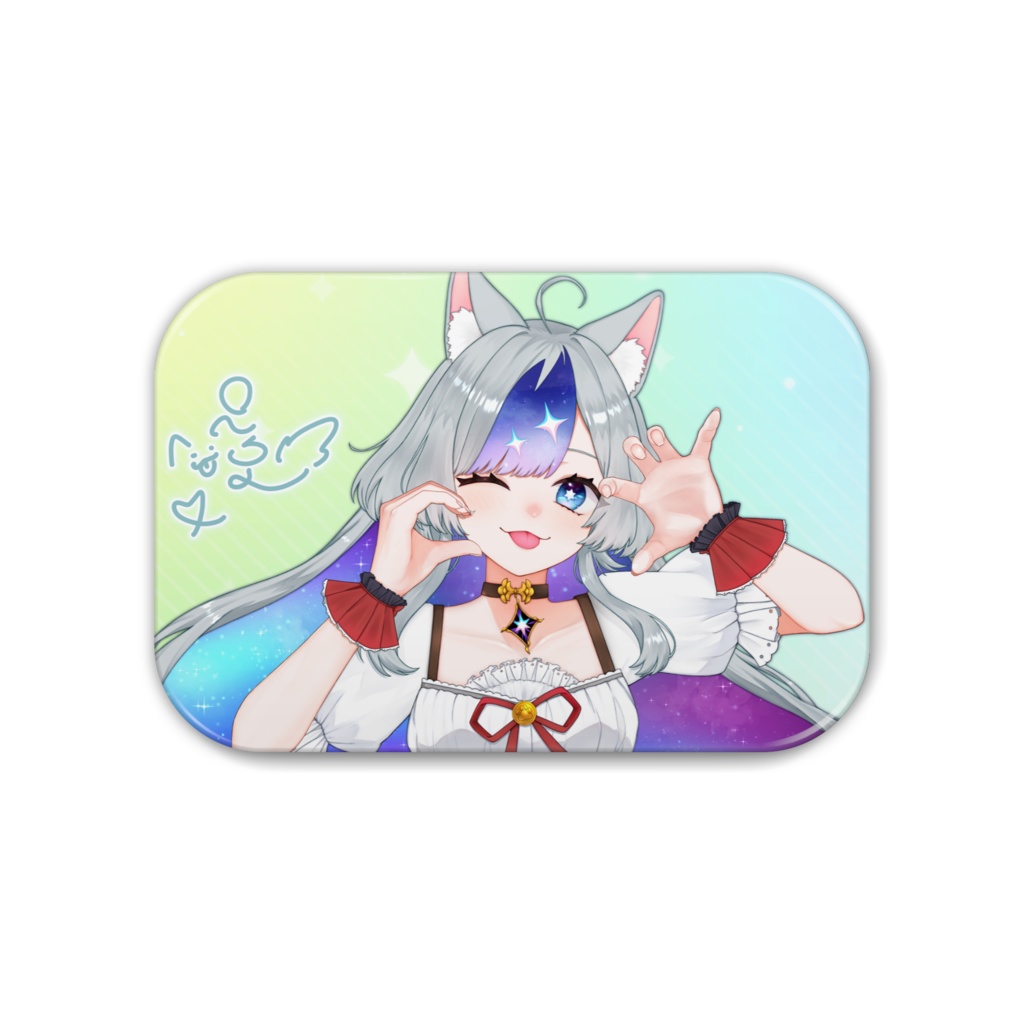 ぺろ絵の缶バッジ