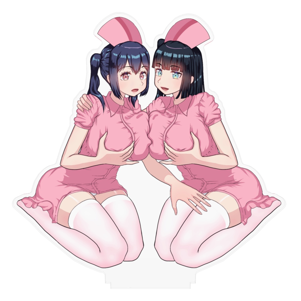 泉頭麗子&内木亜美アクリルフィギュア 16センチ