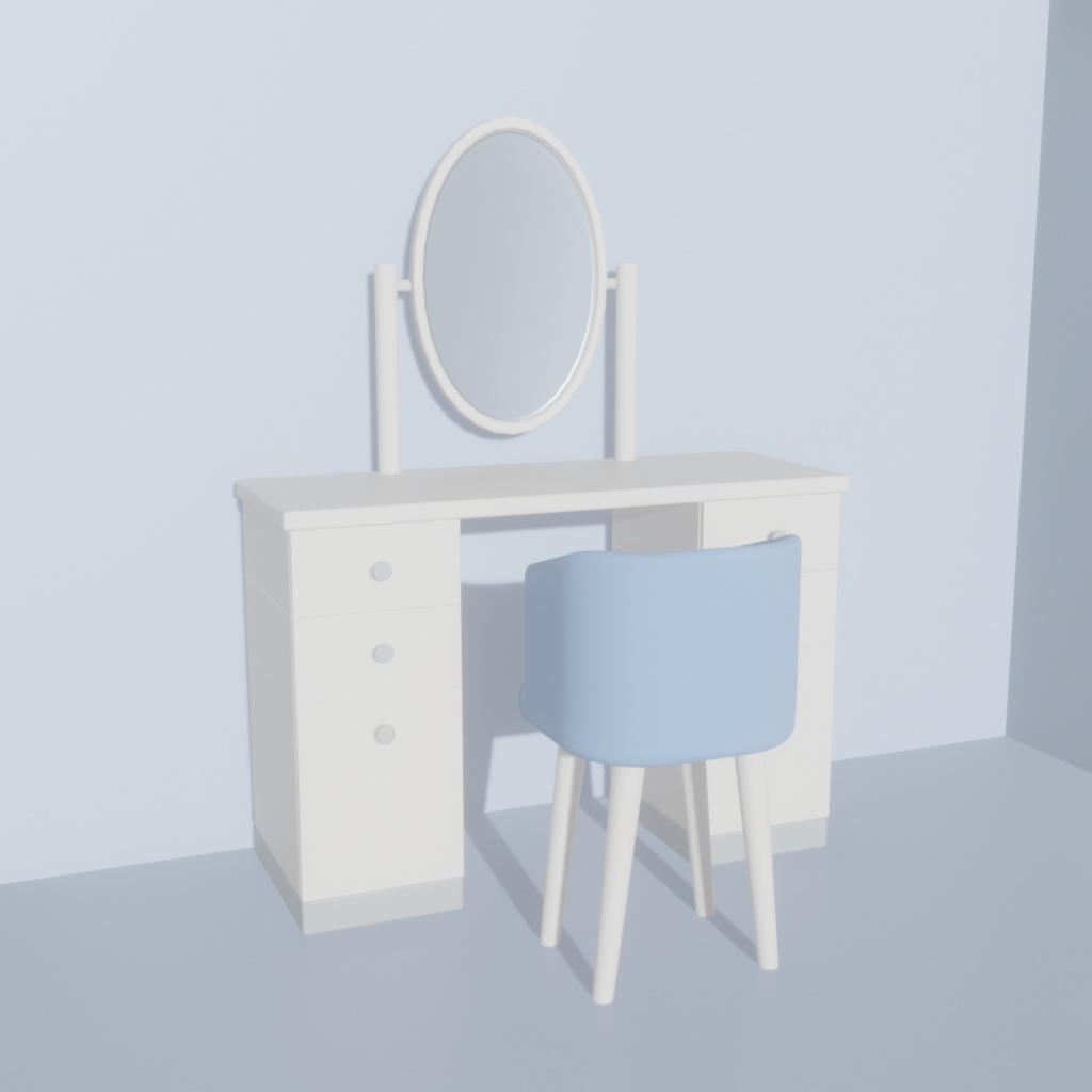 ドレッサー_3Dモデル