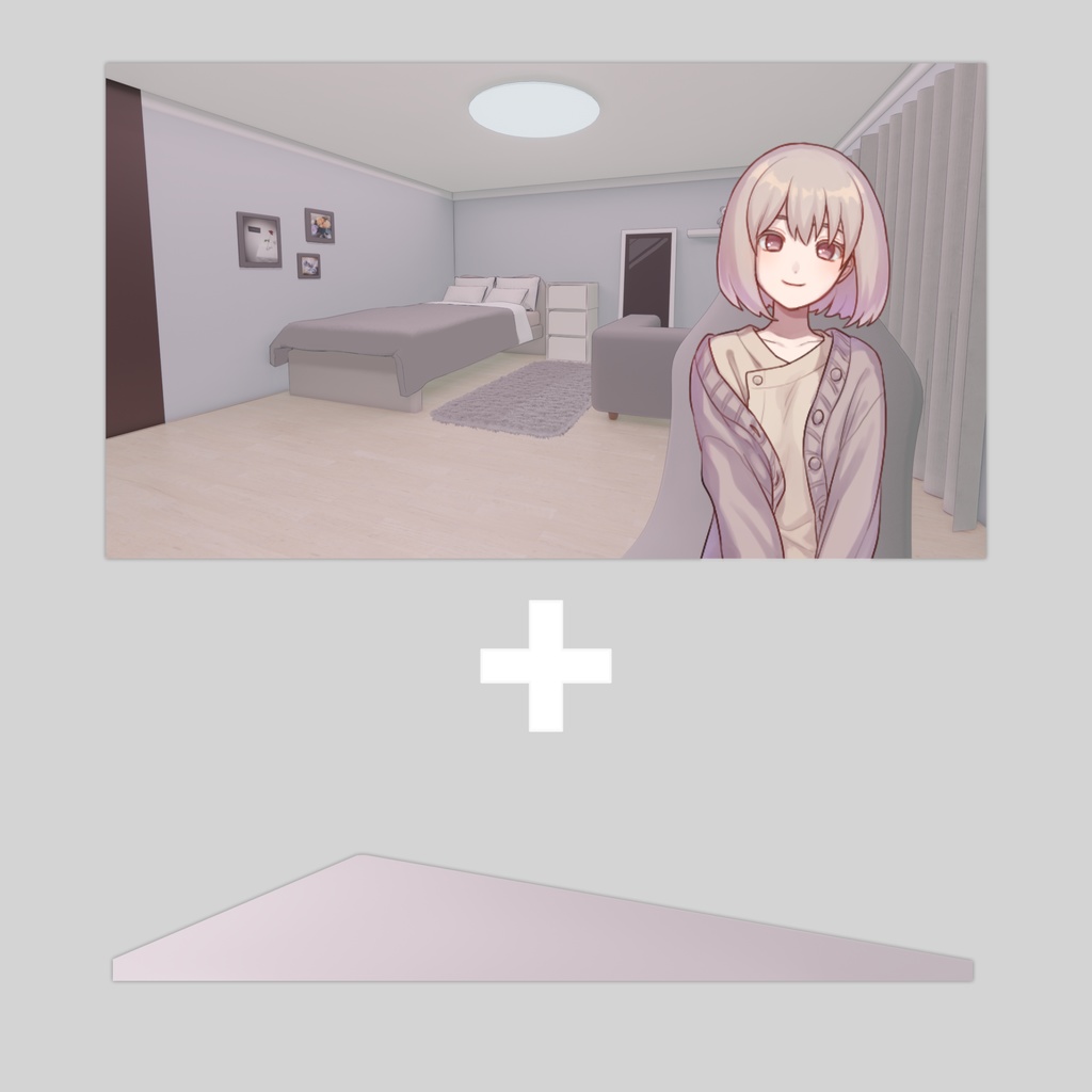 【Vtuberさん向け】配信用部屋背景-ふんわりA【商用利用OK】