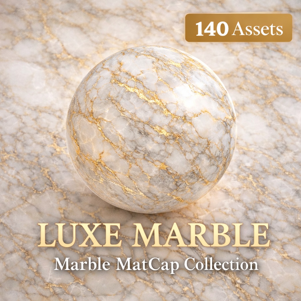 [4Free]LUXE MARBLE – Marble MatCap Collection