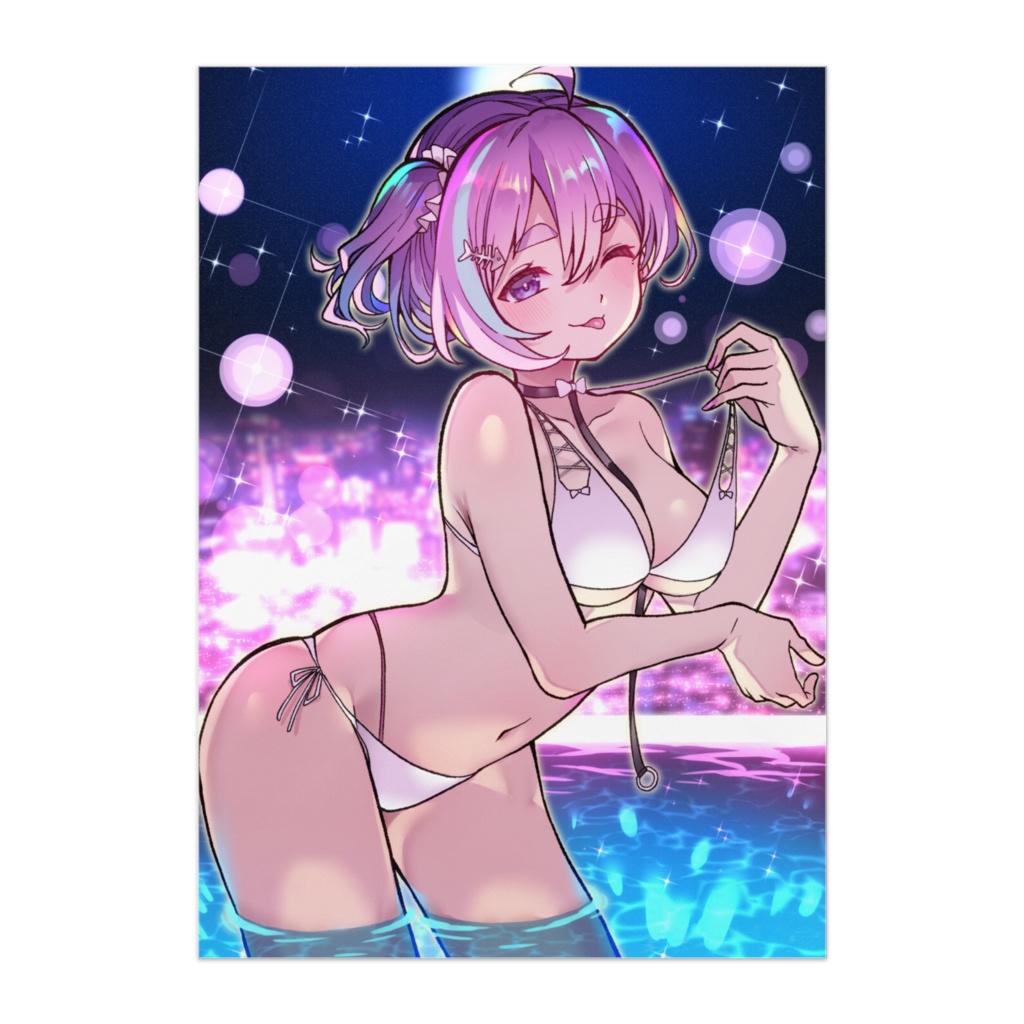 しのくゆナイトプールver. ポスター