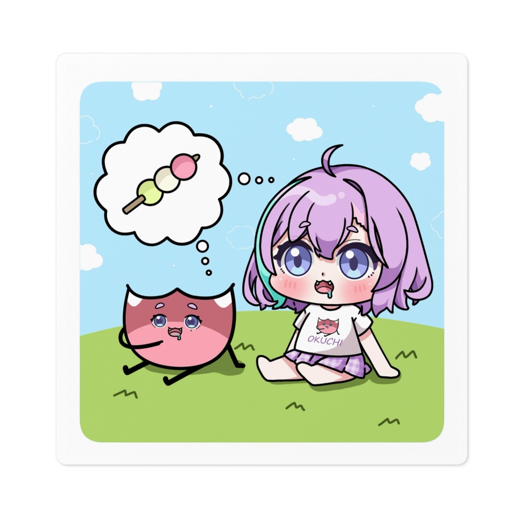 口の妖精 ピクニック ステッカー