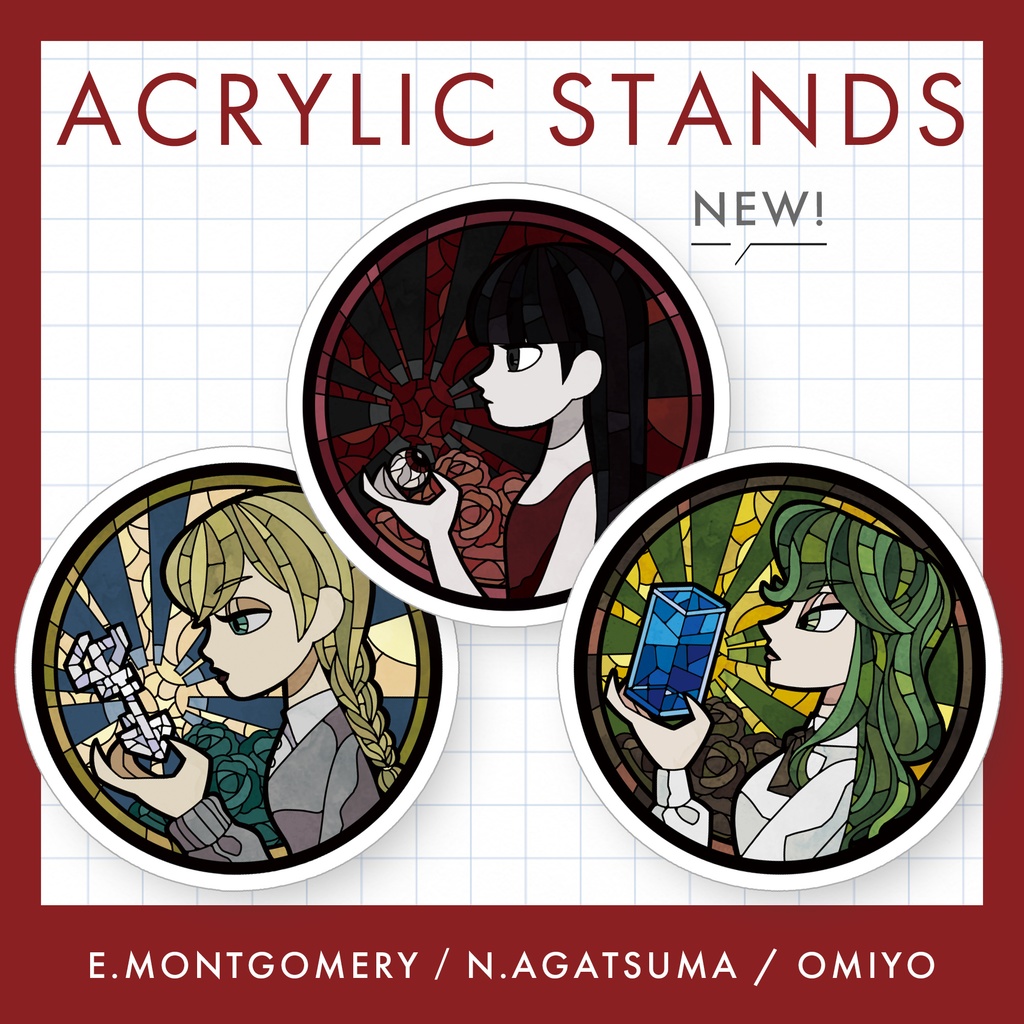 ヤバタニアン集会 / ステンドグラス風 アクリルスタンド