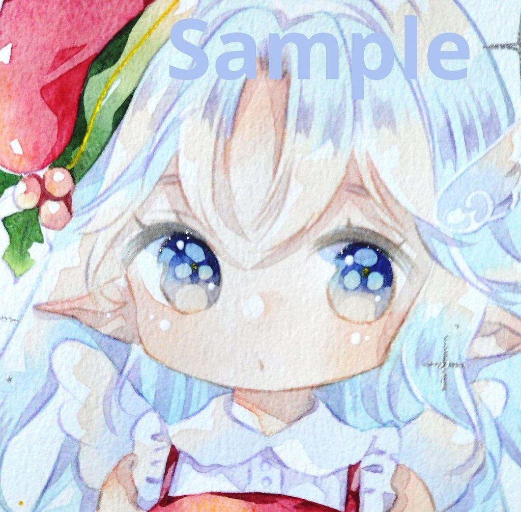 【手描きイラスト】クリスマス天使。