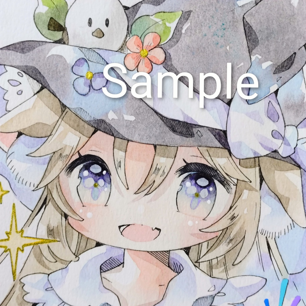 【手描きイラスト】ケモ耳魔女さん。