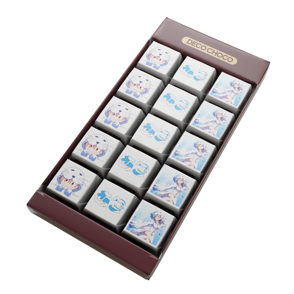 イラスト＆ロゴ DECOチョコ15個セット