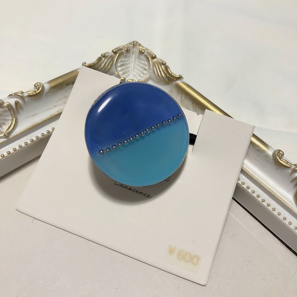 犬辻バイカラーヘアゴム