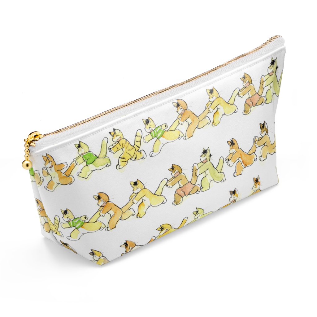 猫がいっぱいポーチ