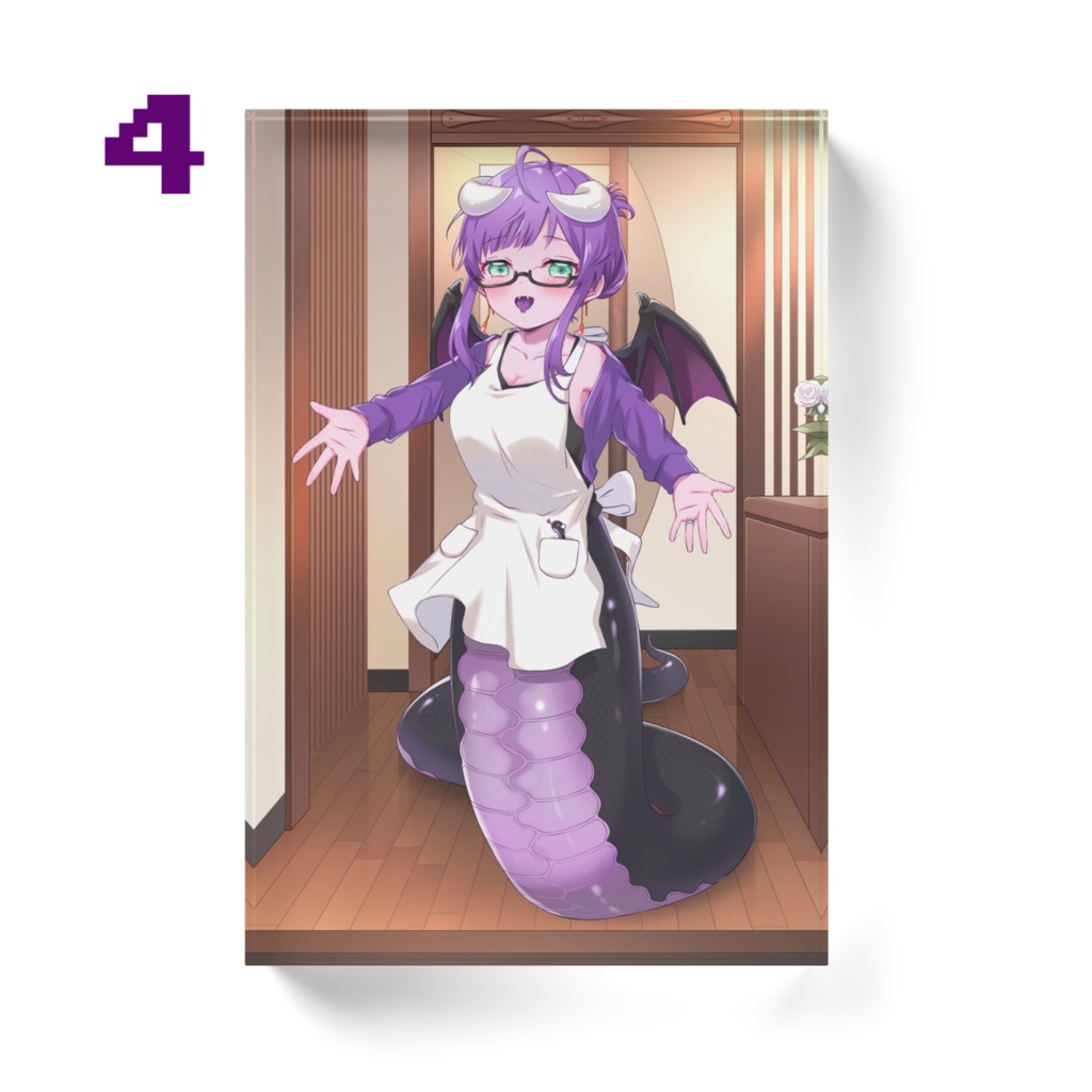 Welcome back hug🐍❣️ Acrylic block