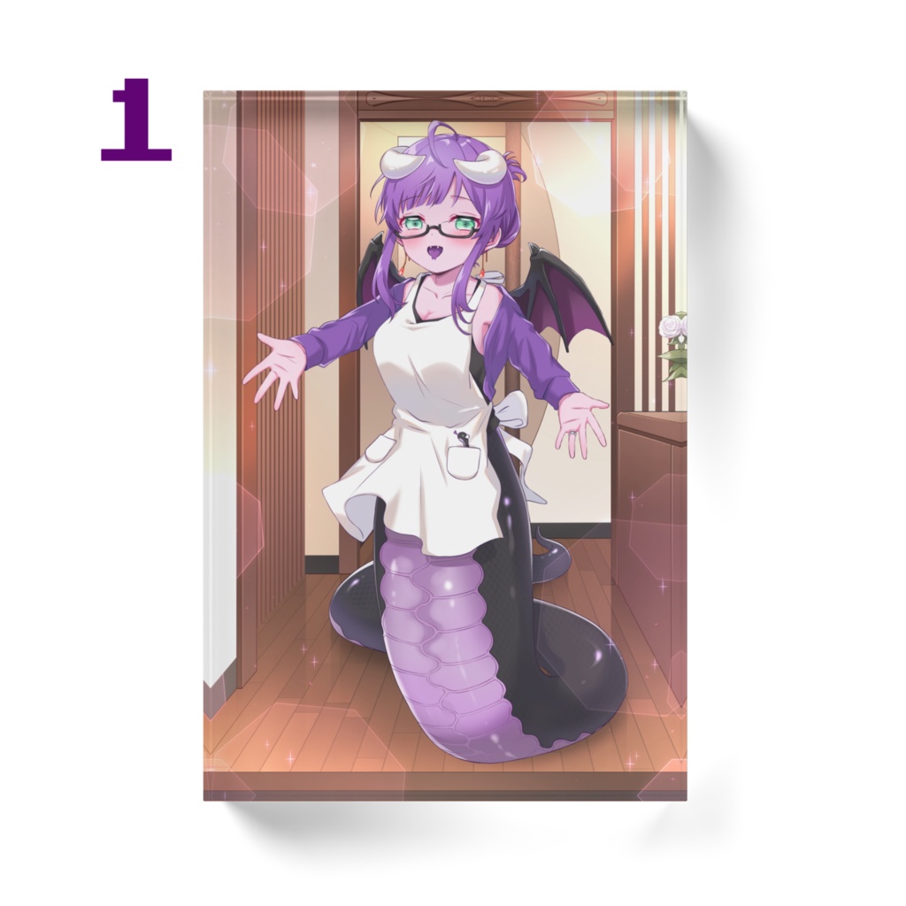 Welcome back hug🐍❣️ Acrylic block