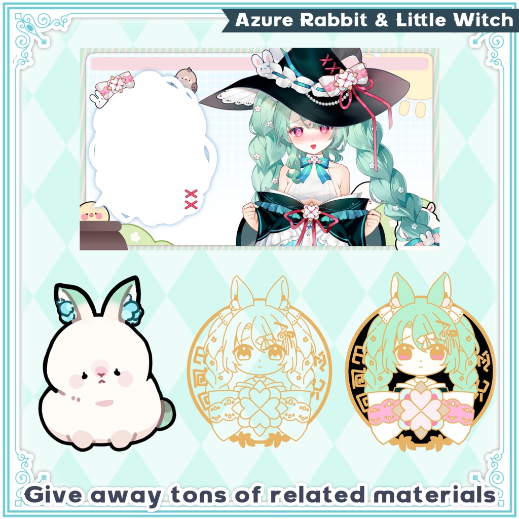 【live2d Model】Azure Rabbit Little Witch