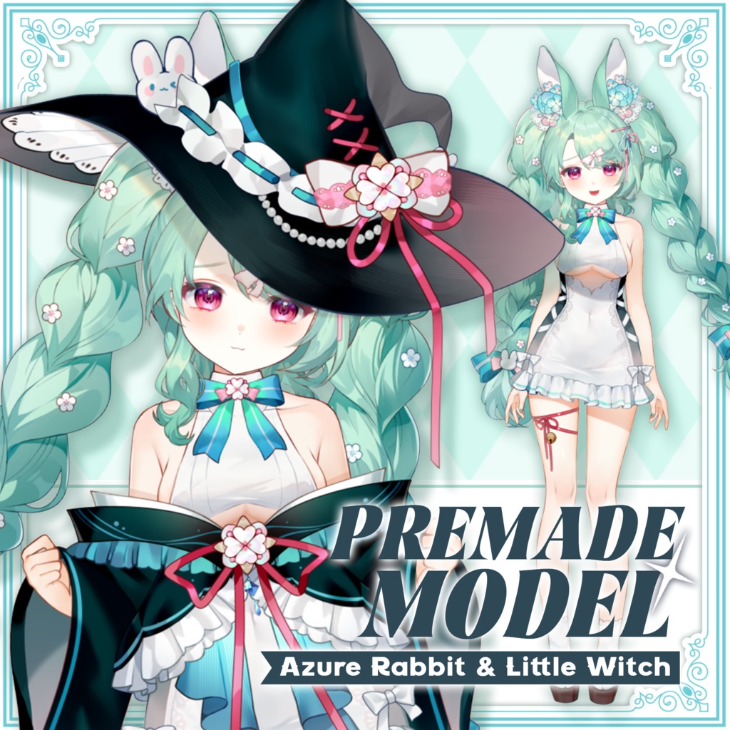 【live2d Model】Azure Rabbit Little Witch