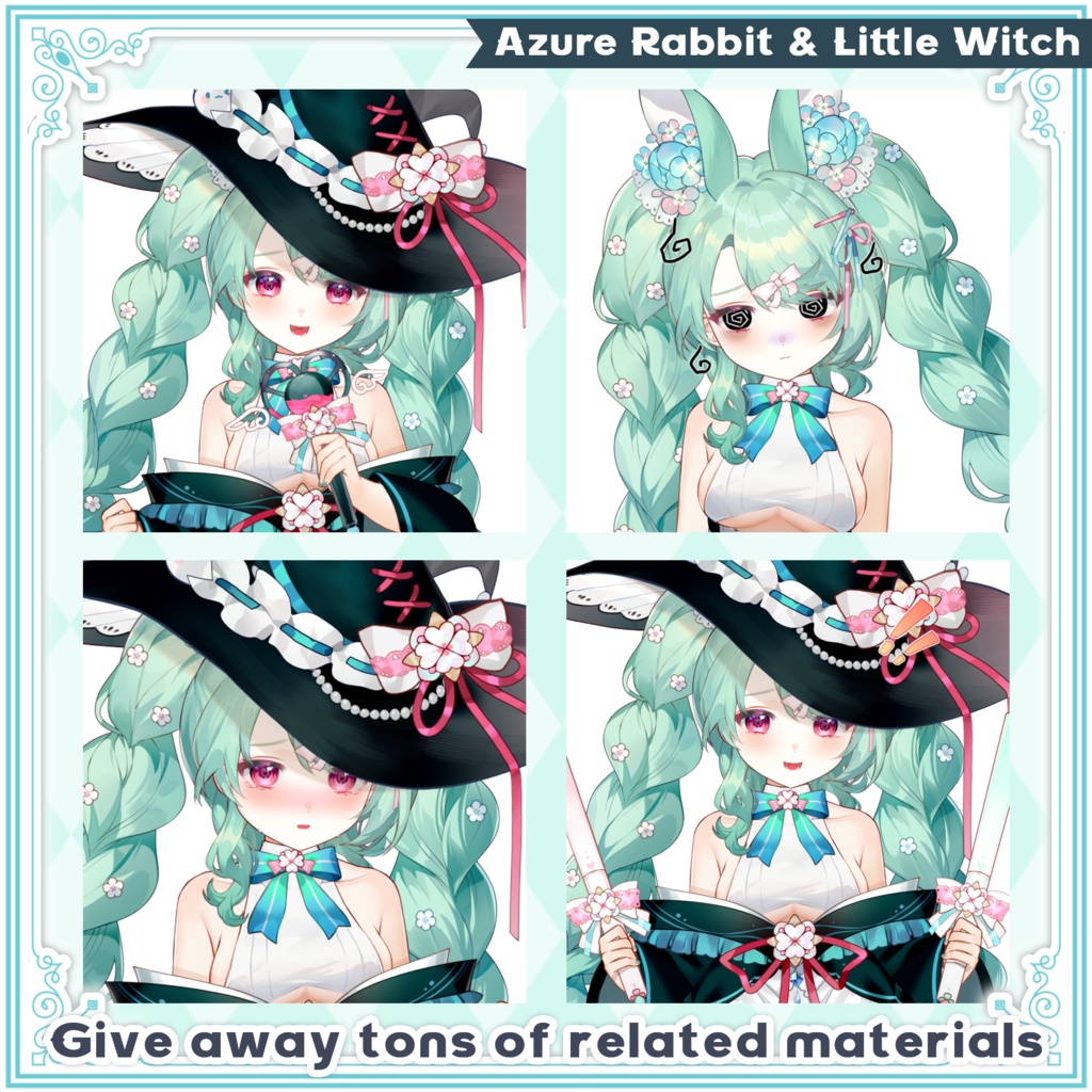 【live2d Model】Azure Rabbit Little Witch
