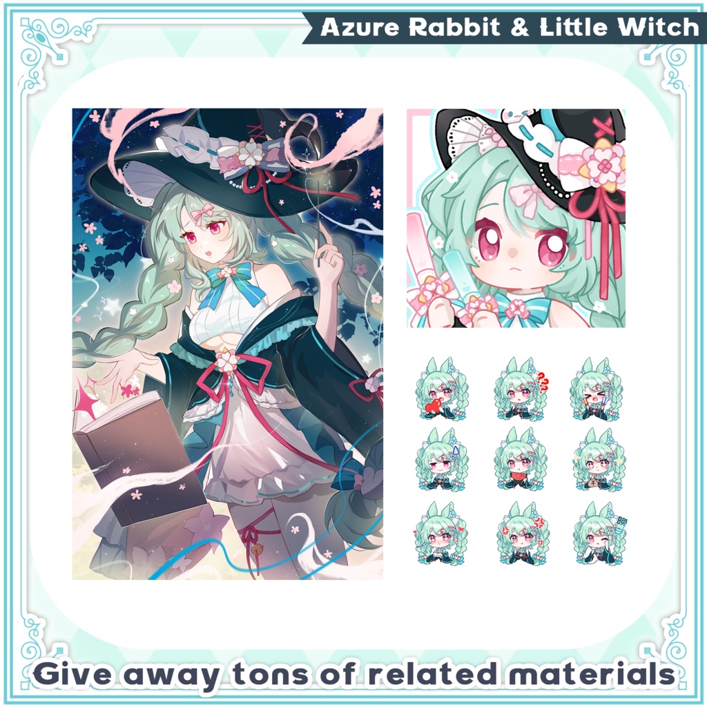 【live2d Model】Azure Rabbit Little Witch