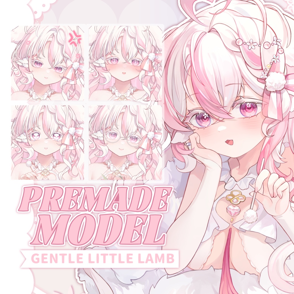 【live2d Model】Gentle Little Lamb（！Bonus Chibi Model！）