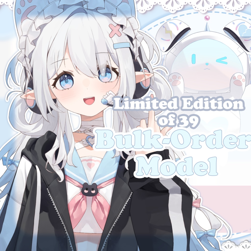 【Limited Edition/Aqua Bear】Virtual Streamer Bulk-Order Live2D Model