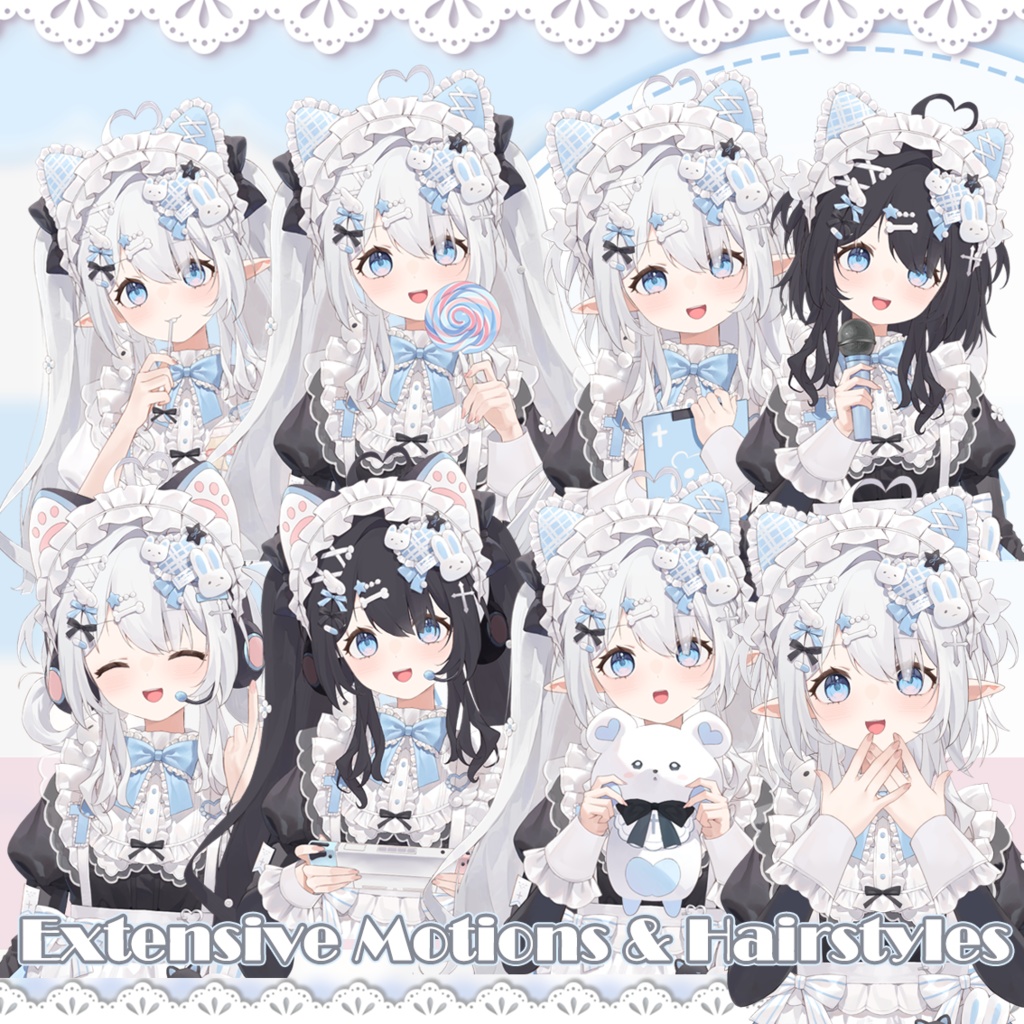 【live2d Model】Aqua Bear(Limited to 39 Copies )