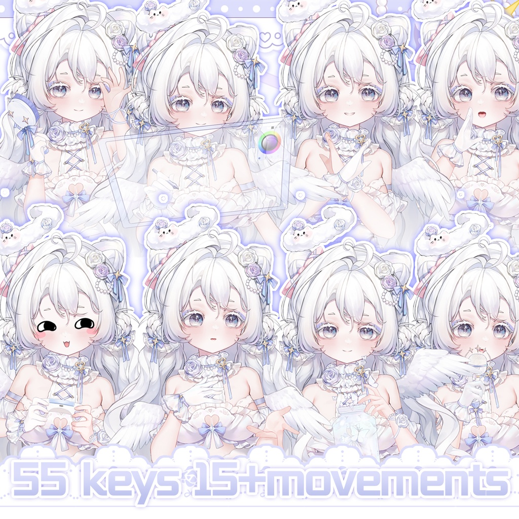 【Live2dModel】White Angel Girl