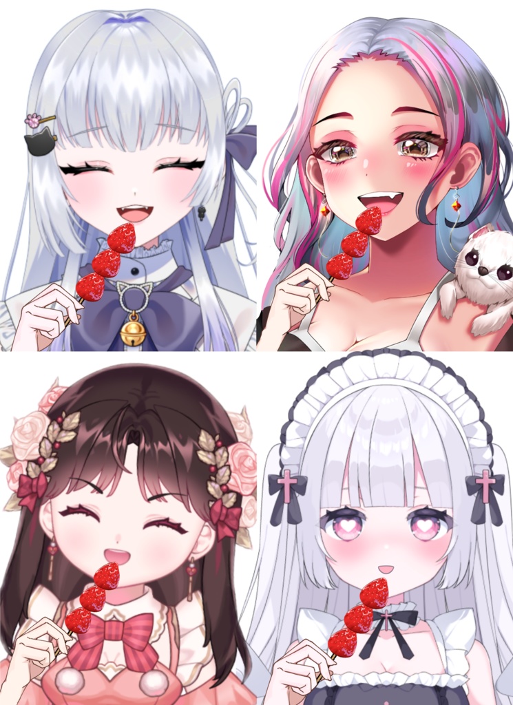 Vtuber素材_イチゴを持つ手_高画質+商用利用権