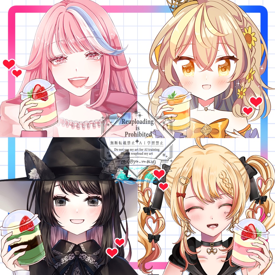 Vtuber素材_ムース３種_高画質+商用利用権