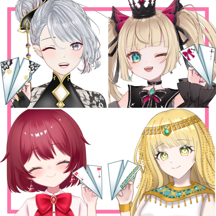 Vtuber素材_紙飛行機_高画質+商用利用権
