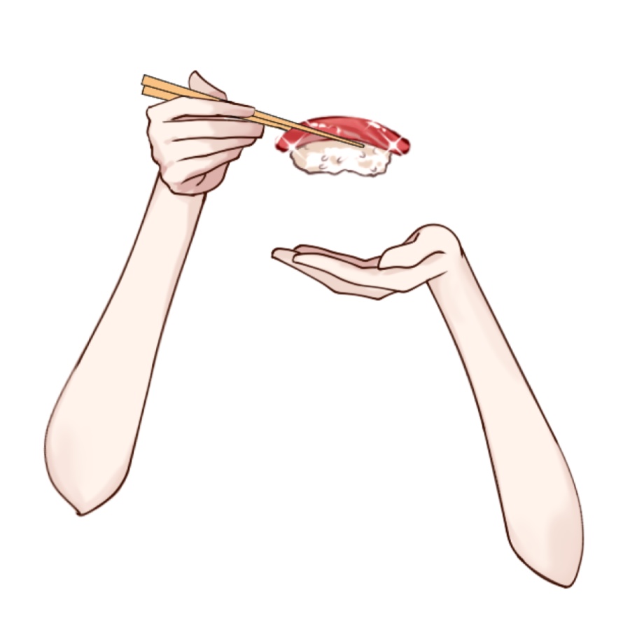 Vtuber素材_お寿司3セット_高画質+商用利用権