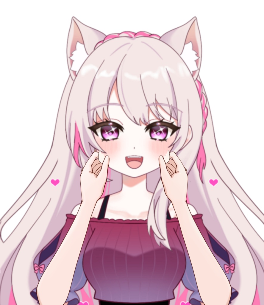 Vtuber素材_頬ぷに_高画質+商用利用権