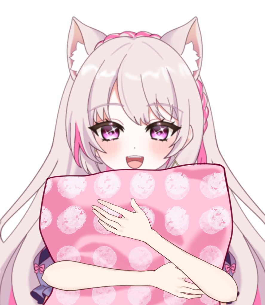 Vtuber素材_クッション4色_高画質+商用利用権