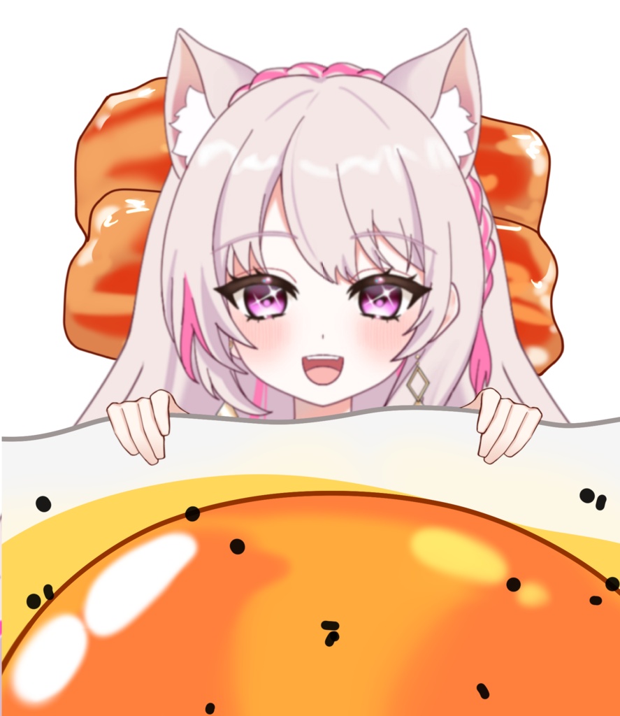 Vtuber素材_目玉焼き布団_高画質+商用利用権