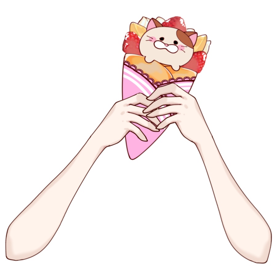 Vtuber素材_ねこクレープ_高画質+商用利用権