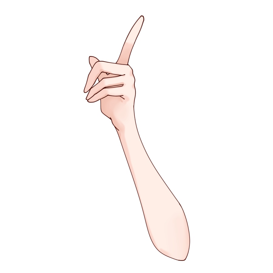 Vtuber素材_人差し指立てるポーズ_高画質+商用利用権