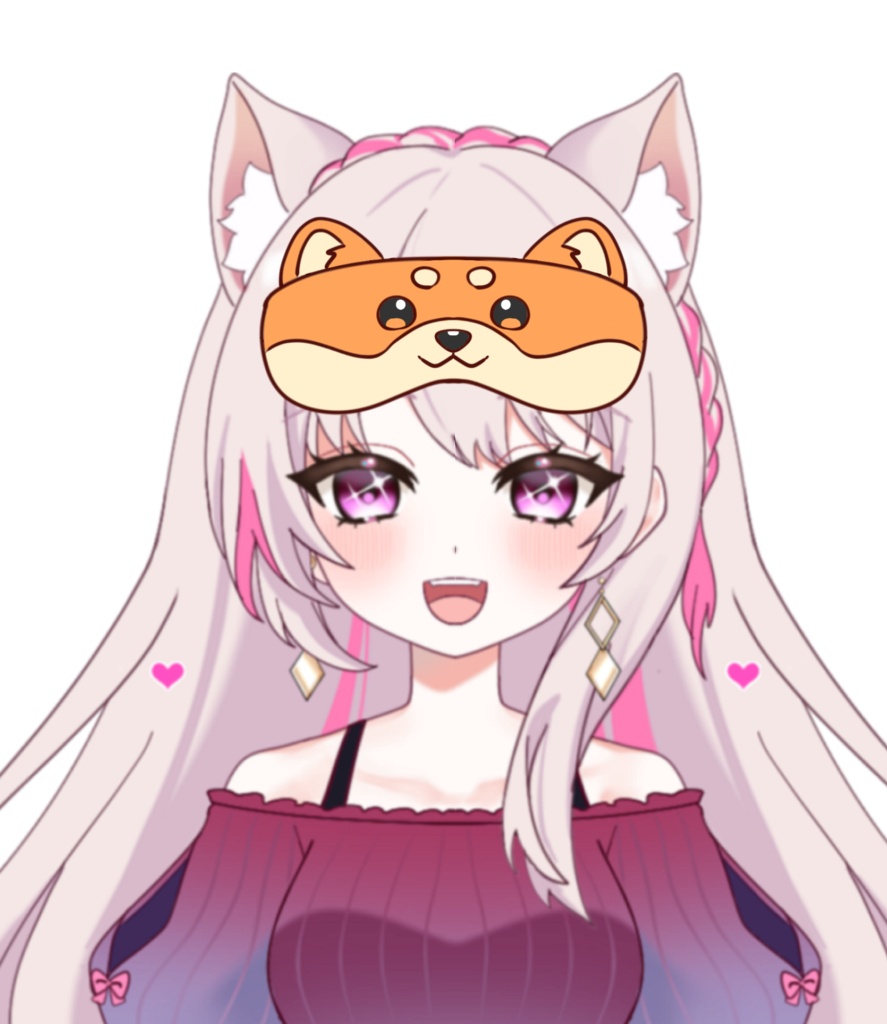 Vtuber素材_動物アイマスク_高画質+商用利用権