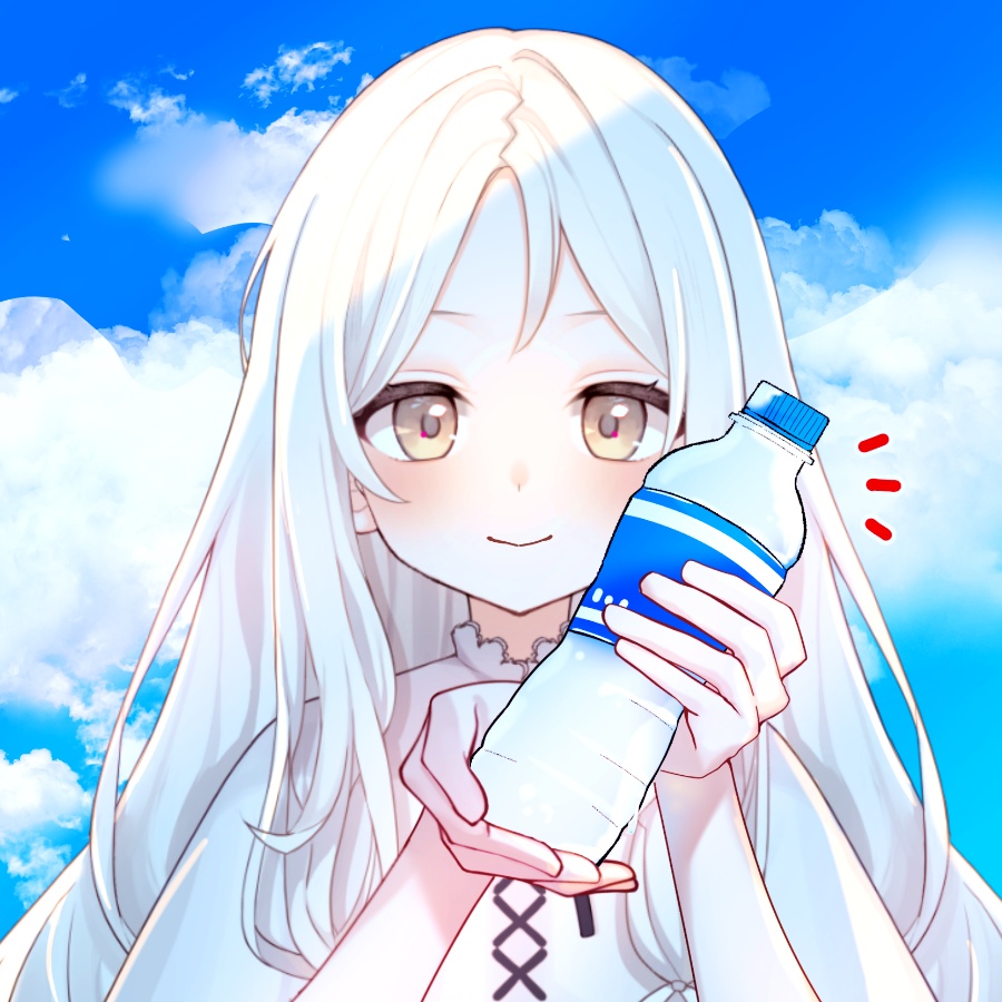 Vtuber素材_水分どうぞ!_高画質+商用利用権