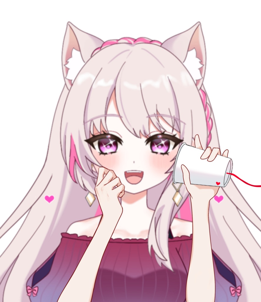 Vtuber素材_糸電話_高画質+商用利用権