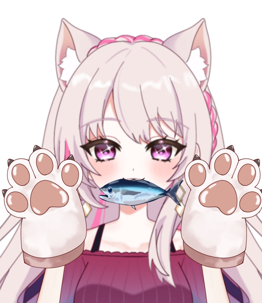Vtuber素材_ねこセット