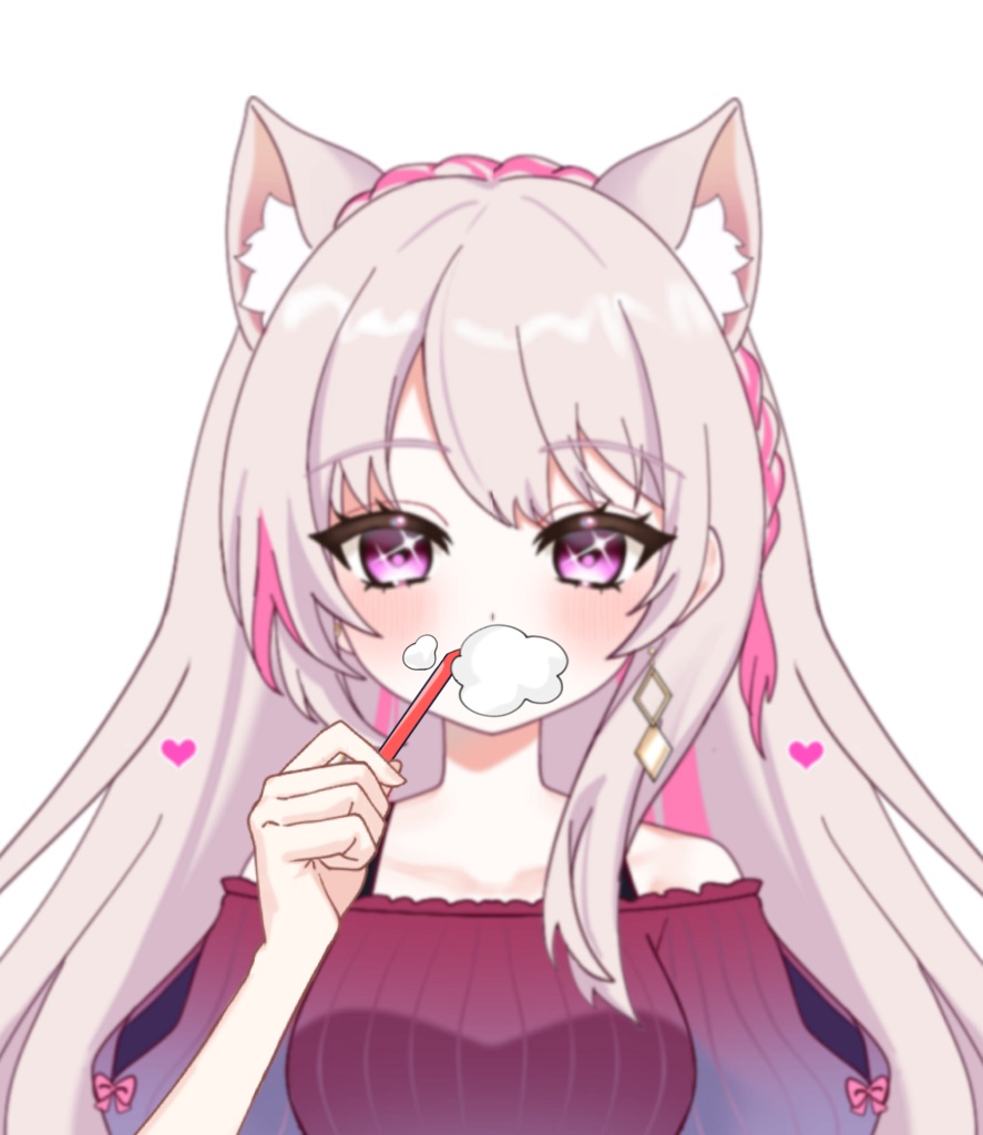 Vtuber素材_歯磨きする手_高画質+商用利用権