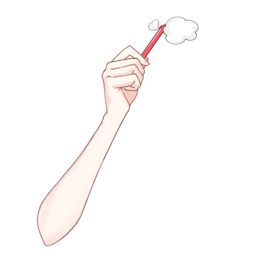 Vtuber素材_歯磨きの手_高画質+商用利用権