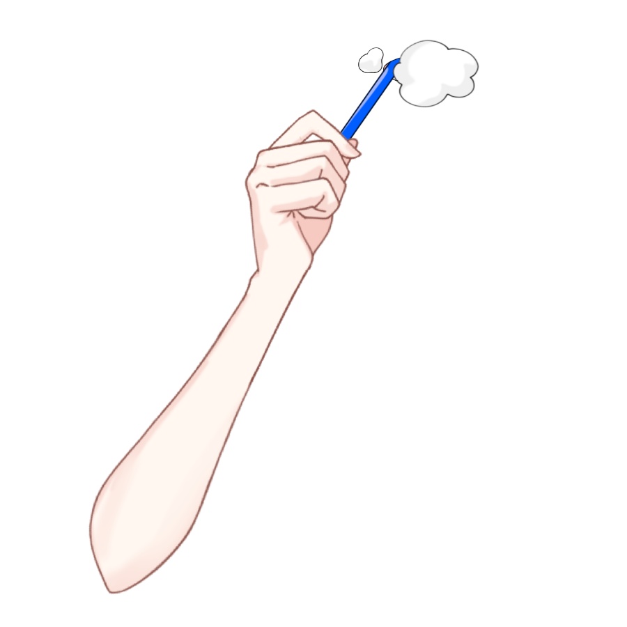 Vtuber素材_歯磨きの手_高画質+商用利用権